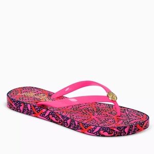 Lilly Pulitzer Pool Flip Flops Size 7/8 NWT